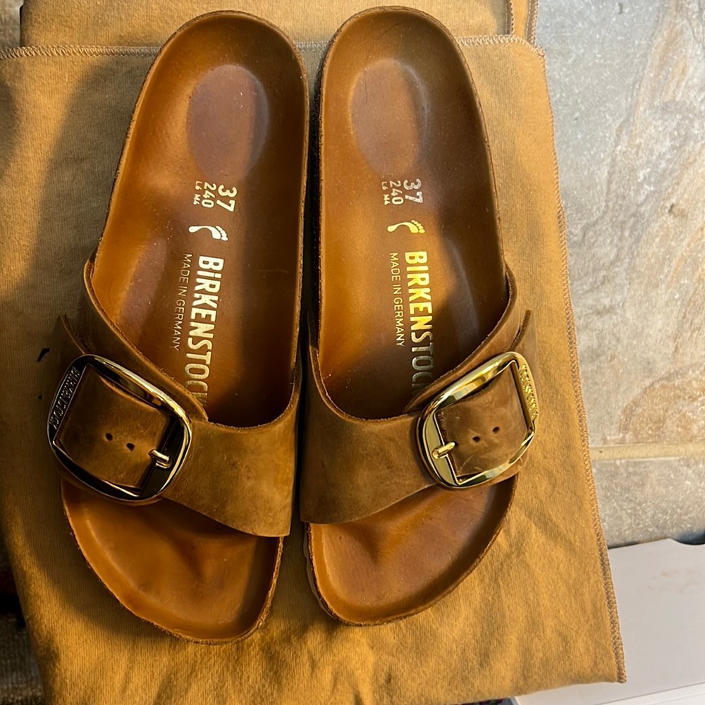 Birkenstock big Buckle slides
